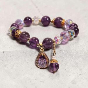 Anointed Purple Amethyst Bracelet