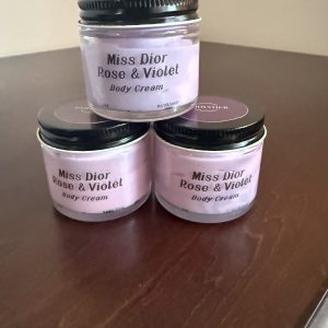 Miss Dior Rose & Violet Inspired Body Cream - Luxurious Perfume Scent: Travel / Mini